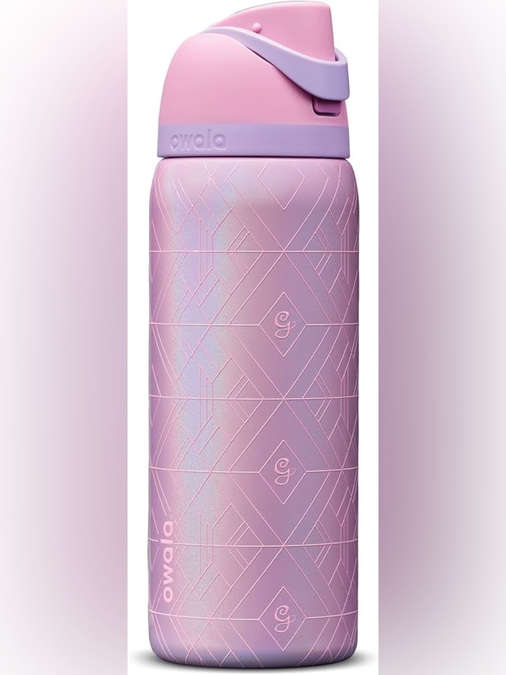 Owala Wicked FreeSip Stainless Steel Water Bottle 32 oz Glinda (Pink)